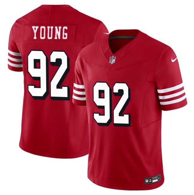 Men & Women & Youth San Francisco 49ers #92 Chase Young New Red 2023 F.U.S.E. Limited Jersey->->